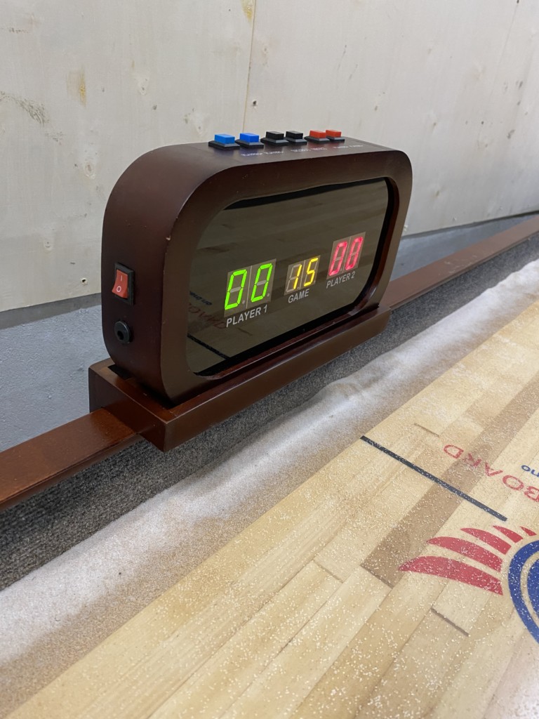 Scoreboard til shuffleboard